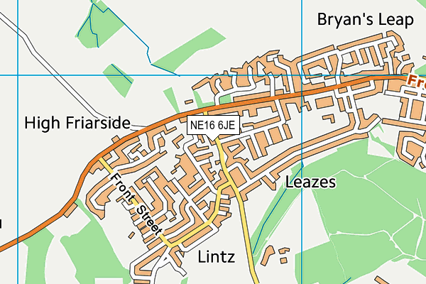 NE16 6JE map - OS VectorMap District (Ordnance Survey) NE16 6JE map - OS VectorMap District (Ordnance Survey)