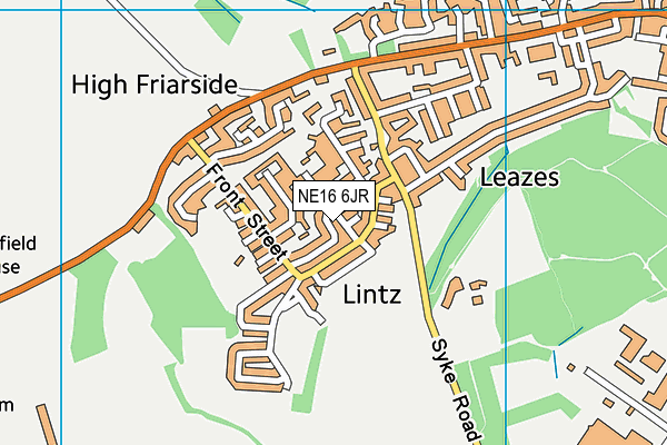 NE16 6JR map - OS VectorMap District (Ordnance Survey) NE16 6JR map - OS VectorMap District (Ordnance Survey)