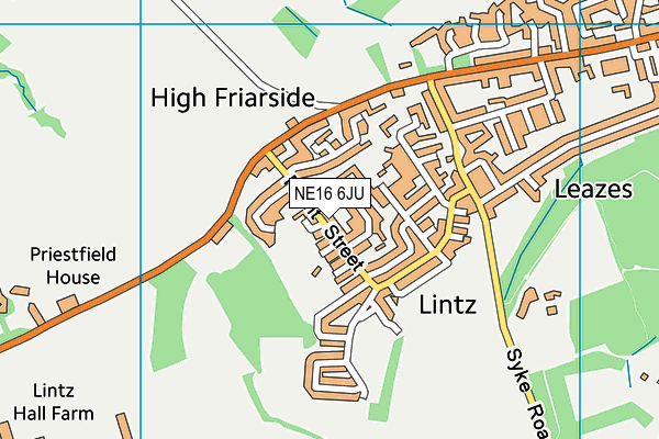 NE16 6JU map - OS VectorMap District (Ordnance Survey) NE16 6JU map - OS VectorMap District (Ordnance Survey)