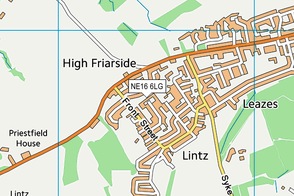 NE16 6LG map - OS VectorMap District (Ordnance Survey) NE16 6LG map - OS VectorMap District (Ordnance Survey)