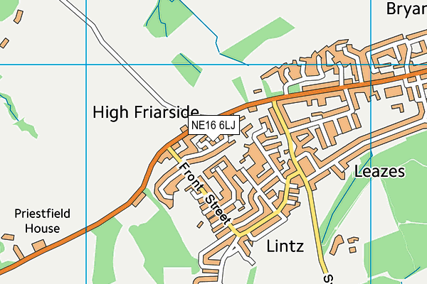 NE16 6LJ map - OS VectorMap District (Ordnance Survey) NE16 6LJ map - OS VectorMap District (Ordnance Survey)