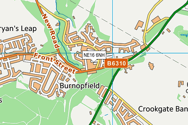 NE16 6NH map - OS VectorMap District (Ordnance Survey) NE16 6NH map - OS VectorMap District (Ordnance Survey)
