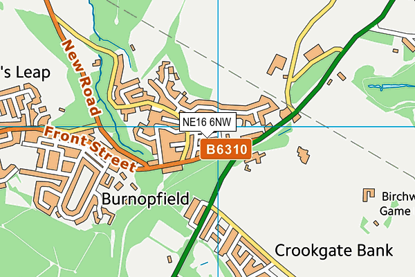 NE16 6NW map - OS VectorMap District (Ordnance Survey) NE16 6NW map - OS VectorMap District (Ordnance Survey)