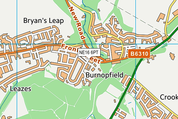NE16 6PT map - OS VectorMap District (Ordnance Survey) NE16 6PT map - OS VectorMap District (Ordnance Survey)