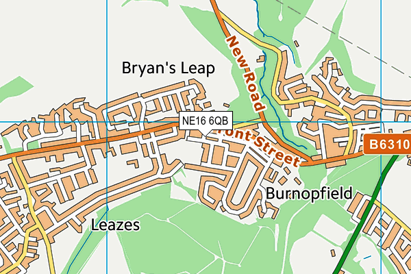 NE16 6QB map - OS VectorMap District (Ordnance Survey) NE16 6QB map - OS VectorMap District (Ordnance Survey)