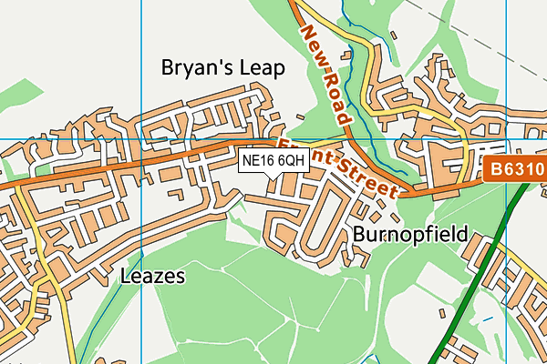 NE16 6QH map - OS VectorMap District (Ordnance Survey) NE16 6QH map - OS VectorMap District (Ordnance Survey)