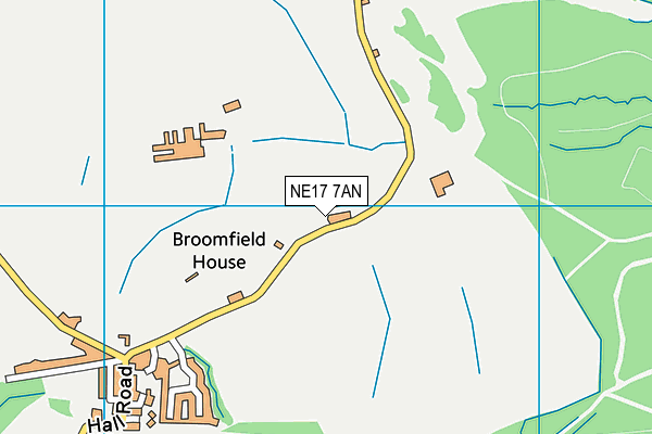NE17 7AN map - OS VectorMap District (Ordnance Survey)