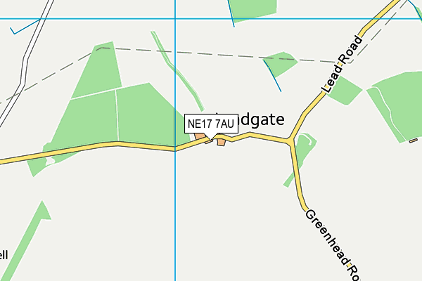 NE17 7AU map - OS VectorMap District (Ordnance Survey) NE17 7AU map - OS VectorMap District (Ordnance Survey)