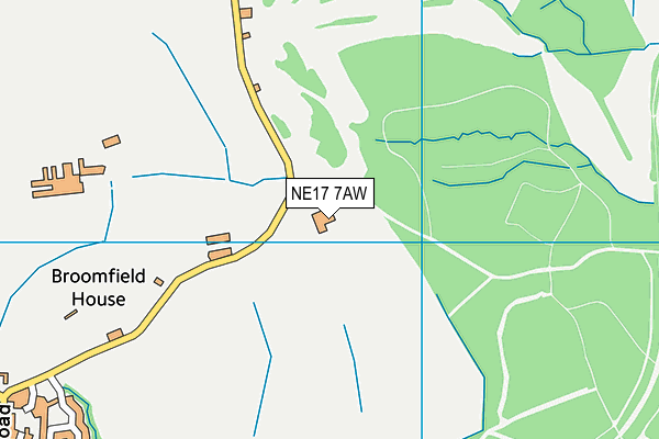 NE17 7AW map - OS VectorMap District (Ordnance Survey) NE17 7AW map - OS VectorMap District (Ordnance Survey)