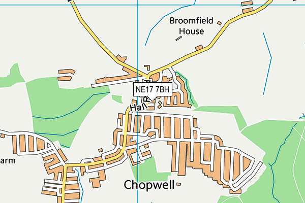 NE17 7BH map - OS VectorMap District (Ordnance Survey) NE17 7BH map - OS VectorMap District (Ordnance Survey)