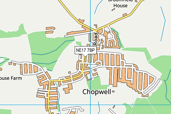 NE17 7BP map - OS VectorMap District (Ordnance Survey) NE17 7BP map - OS VectorMap District (Ordnance Survey)