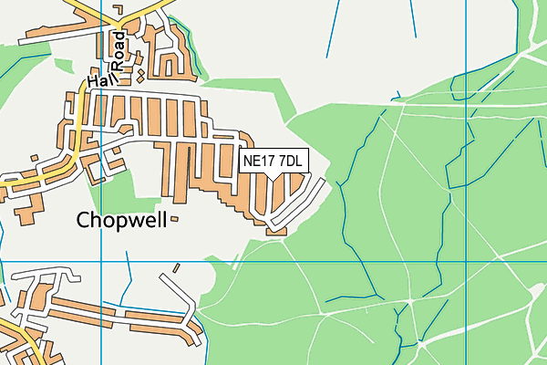 NE17 7DL map - OS VectorMap District (Ordnance Survey) NE17 7DL map - OS VectorMap District (Ordnance Survey)