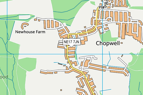 NE17 7JN map - OS VectorMap District (Ordnance Survey) NE17 7JN map - OS VectorMap District (Ordnance Survey)