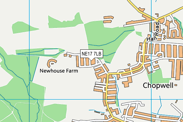NE17 7LB map - OS VectorMap District (Ordnance Survey) NE17 7LB map - OS VectorMap District (Ordnance Survey)