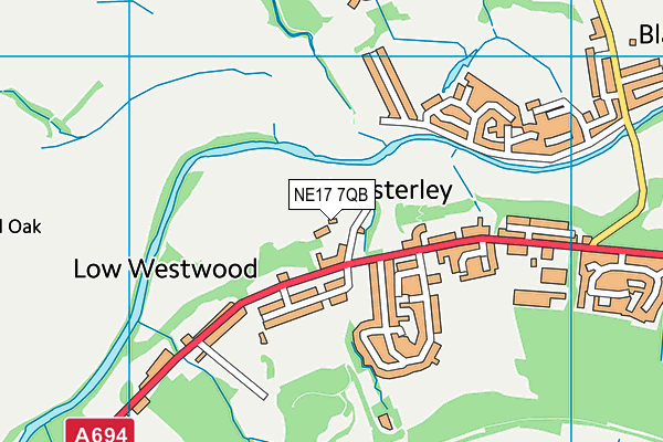 NE17 7QB map - OS VectorMap District (Ordnance Survey) NE17 7QB map - OS VectorMap District (Ordnance Survey)