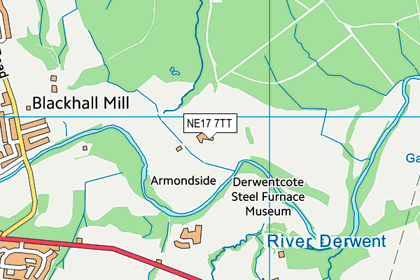 NE17 7TT map - OS VectorMap District (Ordnance Survey) NE17 7TT map - OS VectorMap District (Ordnance Survey)