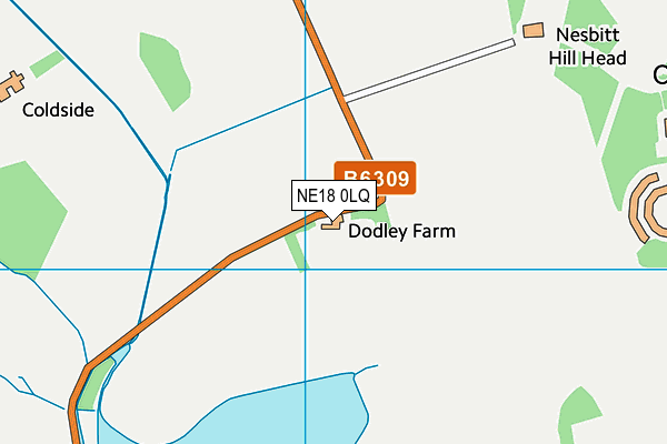 NE18 0LQ map - OS VectorMap District (Ordnance Survey) NE18 0LQ map - OS VectorMap District (Ordnance Survey)