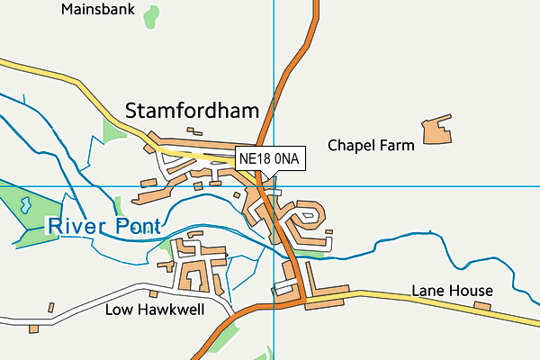 NE18 0NA map - OS VectorMap District (Ordnance Survey) NE18 0NA map - OS VectorMap District (Ordnance Survey)
