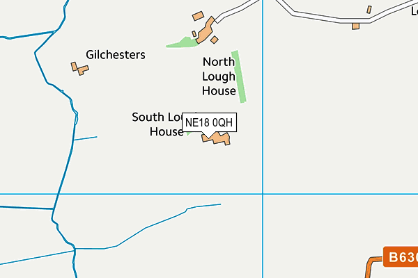 NE18 0QH map - OS VectorMap District (Ordnance Survey) NE18 0QH map - OS VectorMap District (Ordnance Survey)
