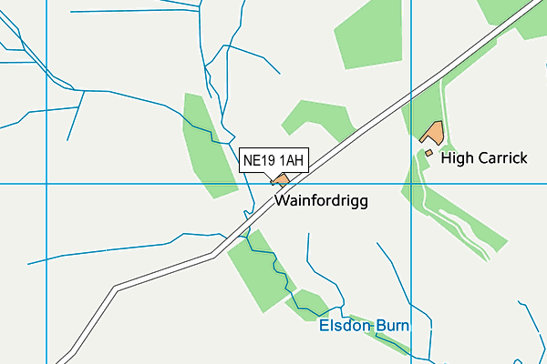 NE19 1AH map - OS VectorMap District (Ordnance Survey) NE19 1AH map - OS VectorMap District (Ordnance Survey)