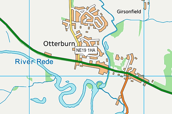 NE19 1HA map - OS VectorMap District (Ordnance Survey) NE19 1HA map - OS VectorMap District (Ordnance Survey)