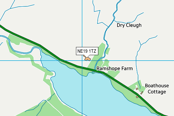 NE19 1TZ map - OS VectorMap District (Ordnance Survey) NE19 1TZ map - OS VectorMap District (Ordnance Survey)