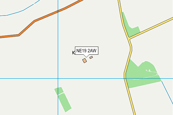NE19 2AW map - OS VectorMap District (Ordnance Survey) NE19 2AW map - OS VectorMap District (Ordnance Survey)