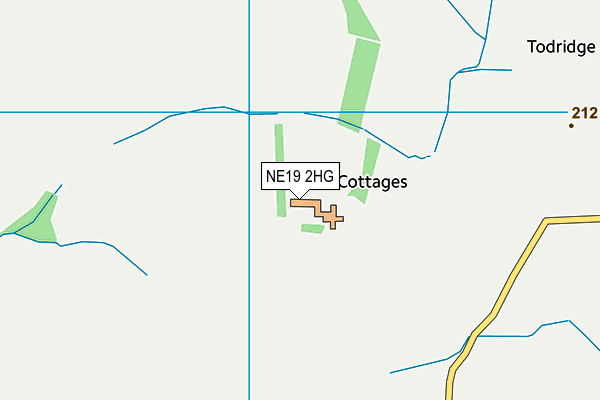 NE19 2HG map - OS VectorMap District (Ordnance Survey) NE19 2HG map - OS VectorMap District (Ordnance Survey)