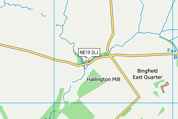 NE19 2LJ map - OS VectorMap District (Ordnance Survey) NE19 2LJ map - OS VectorMap District (Ordnance Survey)