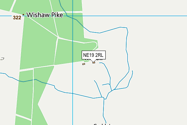 NE19 2RL map - OS VectorMap District (Ordnance Survey) NE19 2RL map - OS VectorMap District (Ordnance Survey)