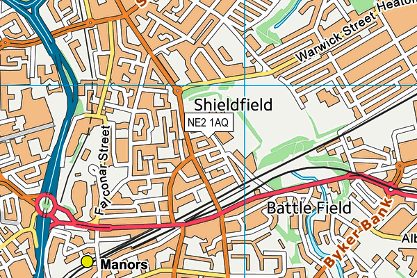 NE2 1AQ map - OS VectorMap District (Ordnance Survey) NE2 1AQ map - OS VectorMap District (Ordnance Survey)