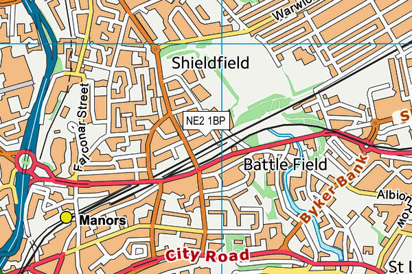 NE2 1BP map - OS VectorMap District (Ordnance Survey) NE2 1BP map - OS VectorMap District (Ordnance Survey)