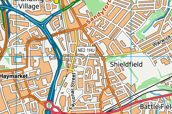 NE2 1HU map - OS VectorMap District (Ordnance Survey) NE2 1HU map - OS VectorMap District (Ordnance Survey)