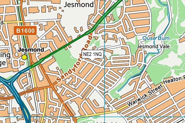 NE2 1NQ map - OS VectorMap District (Ordnance Survey) NE2 1NQ map - OS VectorMap District (Ordnance Survey)