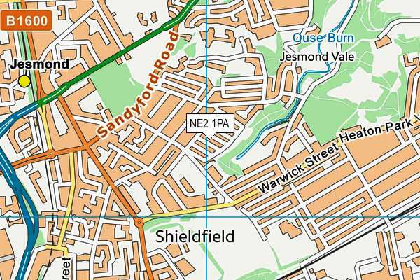 NE2 1PA map - OS VectorMap District (Ordnance Survey) NE2 1PA map - OS VectorMap District (Ordnance Survey)
