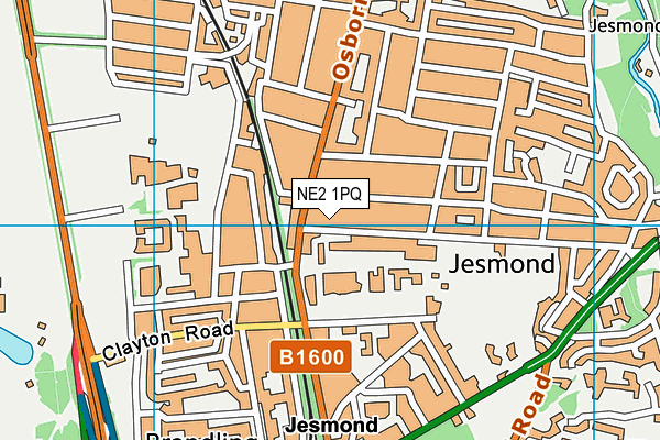 NE2 1PQ map - OS VectorMap District (Ordnance Survey) NE2 1PQ map - OS VectorMap District (Ordnance Survey)