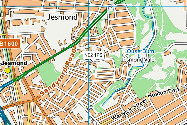 NE2 1PS map - OS VectorMap District (Ordnance Survey) NE2 1PS map - OS VectorMap District (Ordnance Survey)