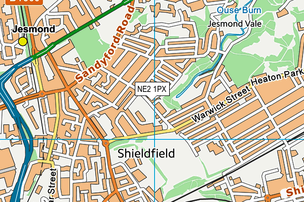 NE2 1PX map - OS VectorMap District (Ordnance Survey) NE2 1PX map - OS VectorMap District (Ordnance Survey)