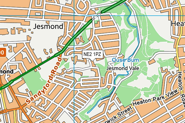 NE2 1PZ map - OS VectorMap District (Ordnance Survey) NE2 1PZ map - OS VectorMap District (Ordnance Survey)
