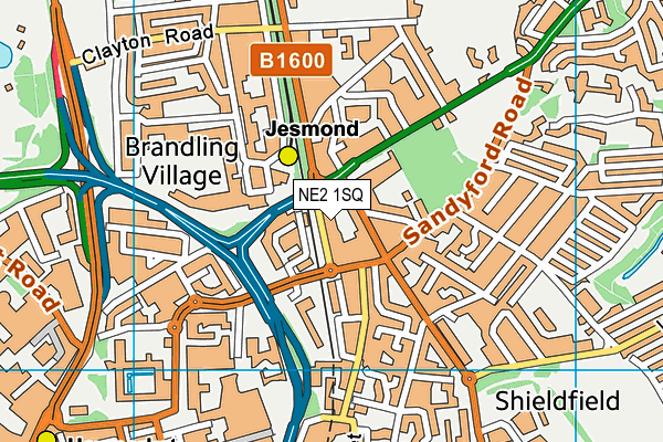 NE2 1SQ map - OS VectorMap District (Ordnance Survey) NE2 1SQ map - OS VectorMap District (Ordnance Survey)