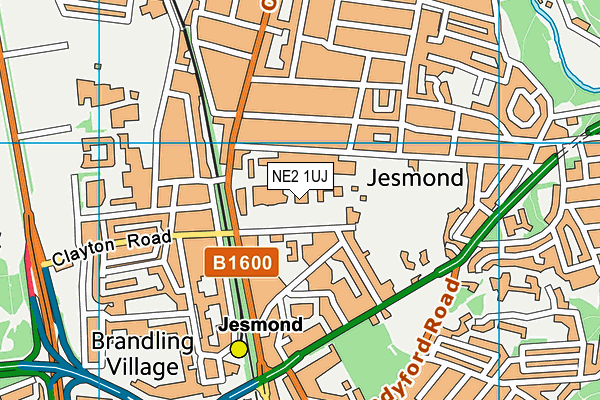 NE2 1UJ map - OS VectorMap District (Ordnance Survey) NE2 1UJ map - OS VectorMap District (Ordnance Survey)