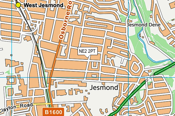 NE2 2PT map - OS VectorMap District (Ordnance Survey) NE2 2PT map - OS VectorMap District (Ordnance Survey)