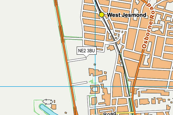 NE2 3BU map - OS VectorMap District (Ordnance Survey) NE2 3BU map - OS VectorMap District (Ordnance Survey)