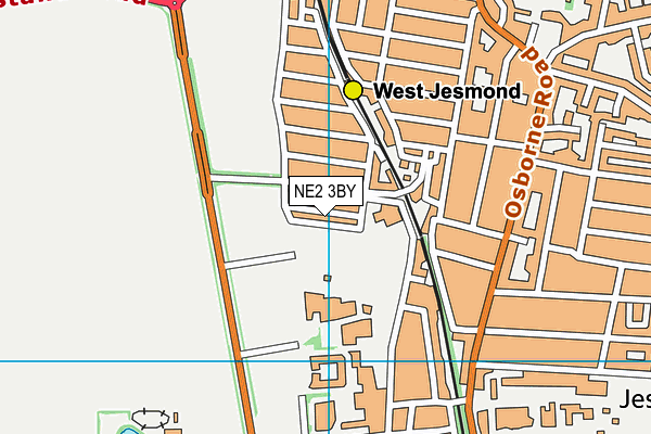 NE2 3BY map - OS VectorMap District (Ordnance Survey) NE2 3BY map - OS VectorMap District (Ordnance Survey)