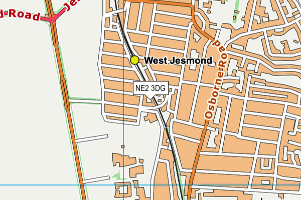 NE2 3DG map - OS VectorMap District (Ordnance Survey) NE2 3DG map - OS VectorMap District (Ordnance Survey)