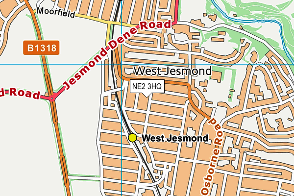 NE2 3HQ map - OS VectorMap District (Ordnance Survey) NE2 3HQ map - OS VectorMap District (Ordnance Survey)
