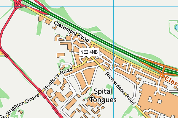 NE2 4NB map - OS VectorMap District (Ordnance Survey) NE2 4NB map - OS VectorMap District (Ordnance Survey)