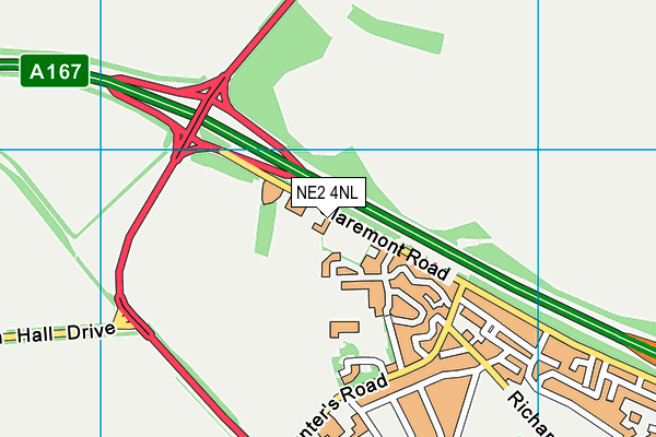 NE2 4NL map - OS VectorMap District (Ordnance Survey) NE2 4NL map - OS VectorMap District (Ordnance Survey)