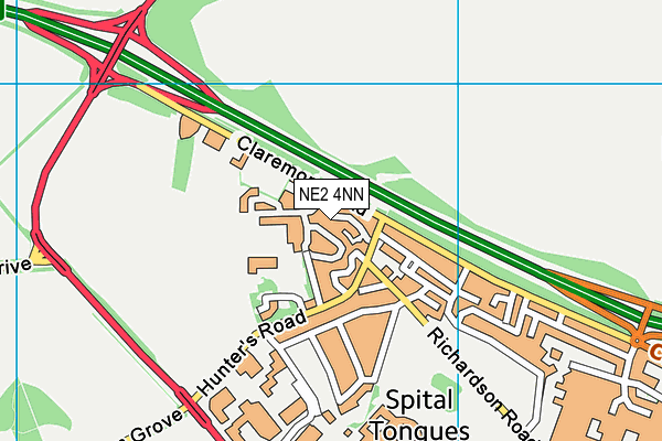 NE2 4NN map - OS VectorMap District (Ordnance Survey) NE2 4NN map - OS VectorMap District (Ordnance Survey)