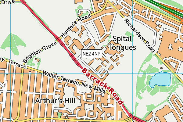 NE2 4NP map - OS VectorMap District (Ordnance Survey) NE2 4NP map - OS VectorMap District (Ordnance Survey)